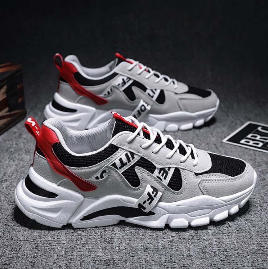 Giày nam thể thao, giày Sneaker nam Hàn Quốc cao cấp phối chữ SP - 330 giá rẻ