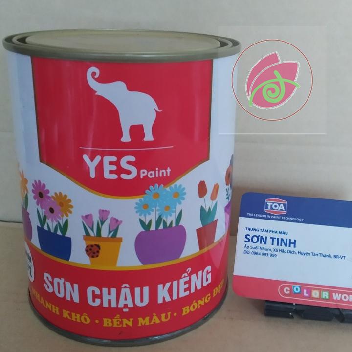 Sơn chậu kiểng 1K Yes Paint màu socola 400g , 800g