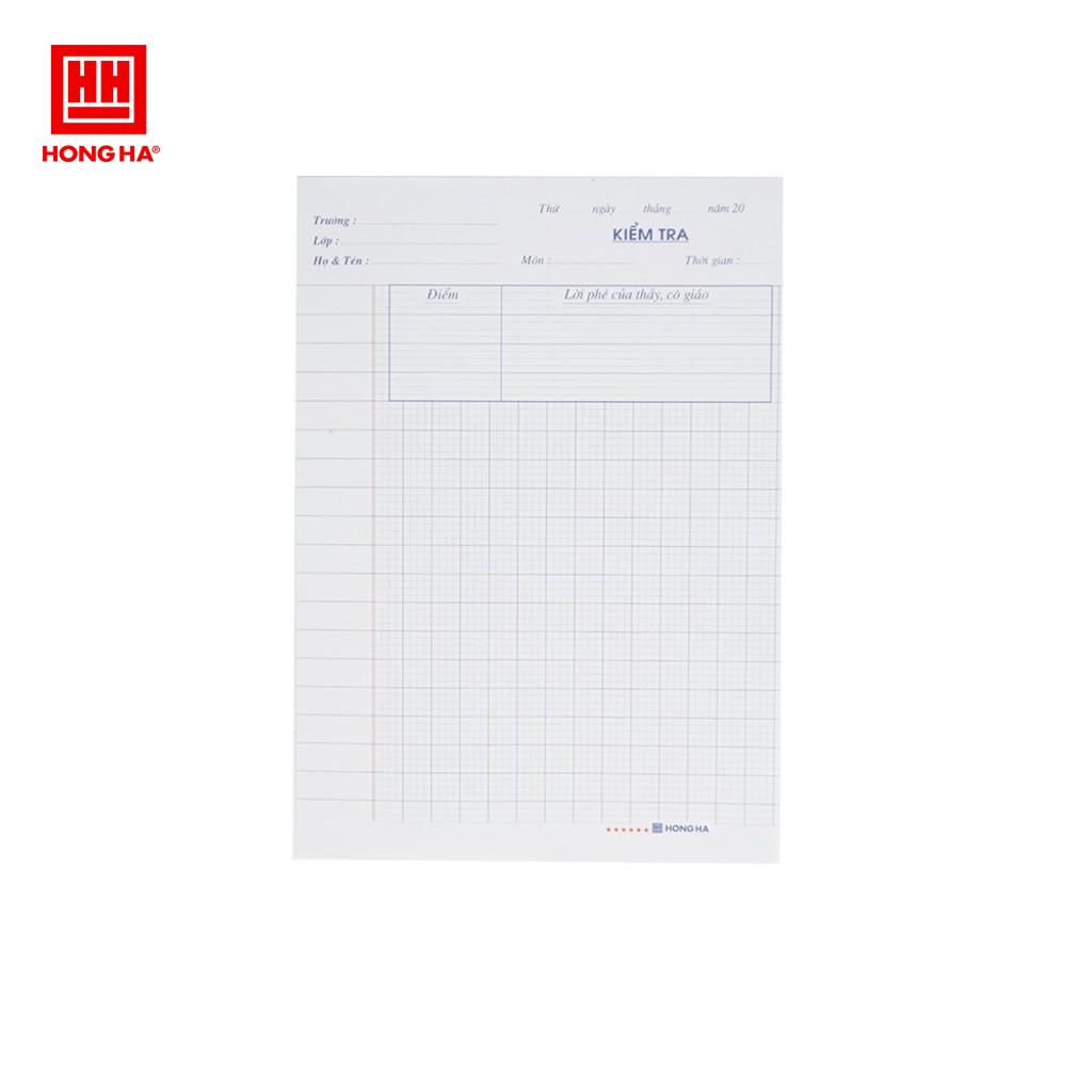 Giấy kiểm tra 4 ô ly 4891 túi 10 tập (50 tờ)