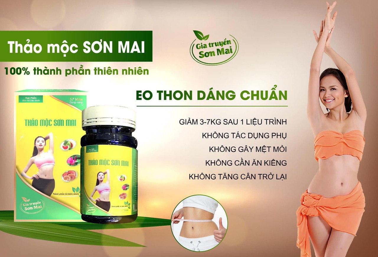 Giảm cân Thảo mộc Sơn Mai VIP 90v