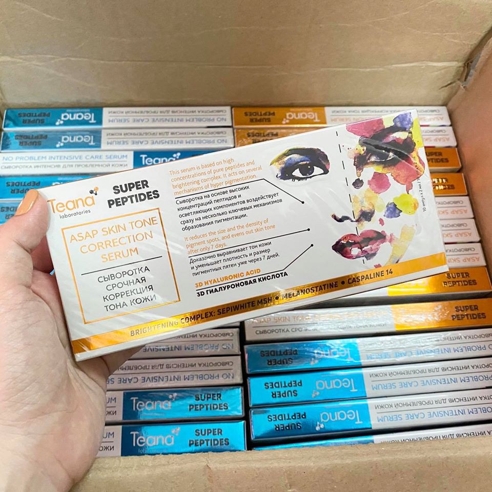 Serum Teana ASAP Super Peptides trắng da mờ thâm mụn, đồi mồi