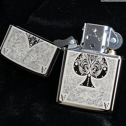 Zippo 28323 - Zippo Ace Filigree Black Ice