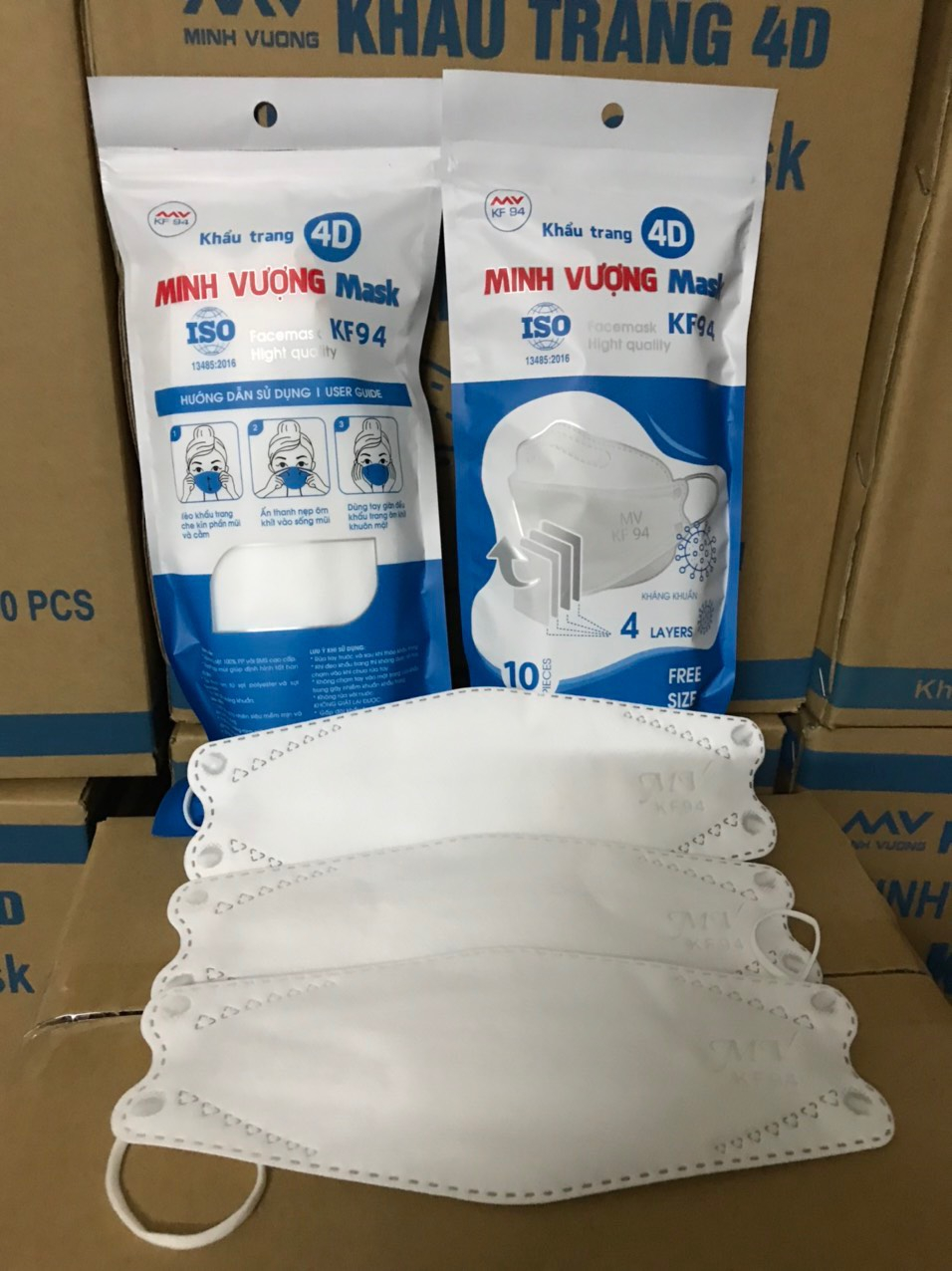 Khẩu trang 4d kf94 minh vượng mask