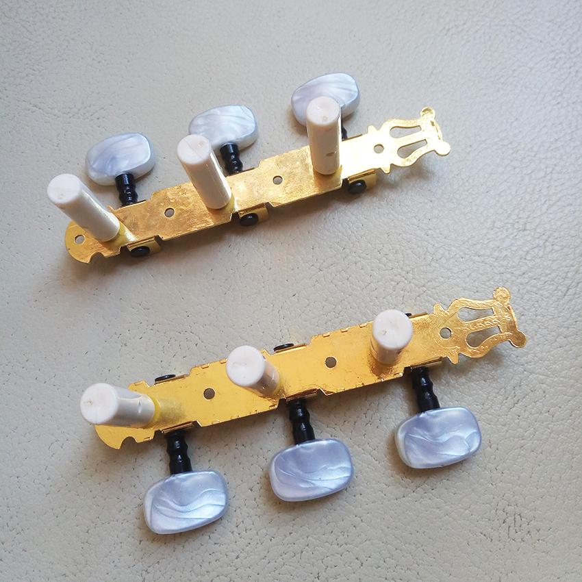 Bộ khóa đàn guitar Classic bằng sắt mạ màu vàng gold - Machine heads guitar Classic - Duy Guitar Store phụ kiện nhạc cụ đàn ghita