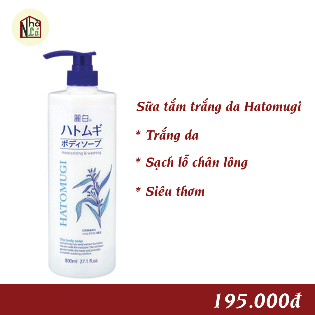 Sữa tắm trắng da Hatomugi ( vỏ trắng)