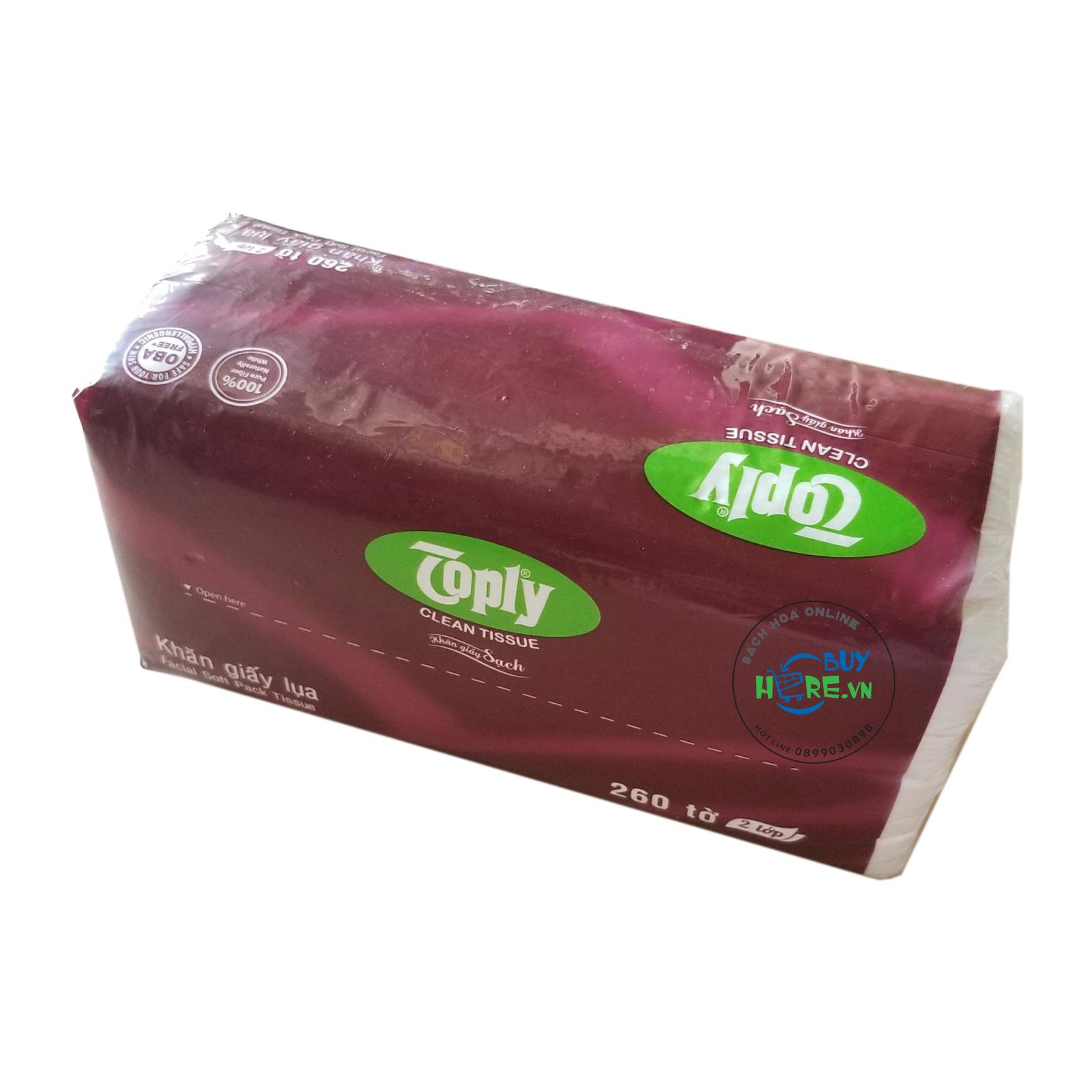 [HCM]Khăn Giấy Thếp Toply 260 Tờ (2 Lớp)