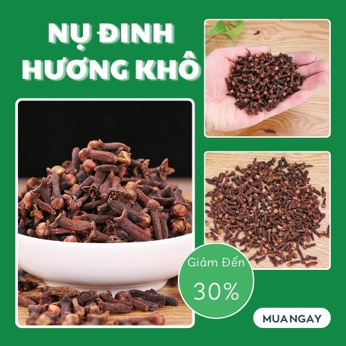 [Hàng công ty] Nụ hoa đinh hương khô 100g - Chất lượng cao - Chuyên dùng làm gia vị cho các món ăn
