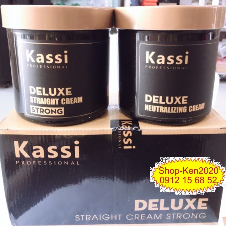 Kem duỗi ép tóc Kassi Deluxe 1000ml x2