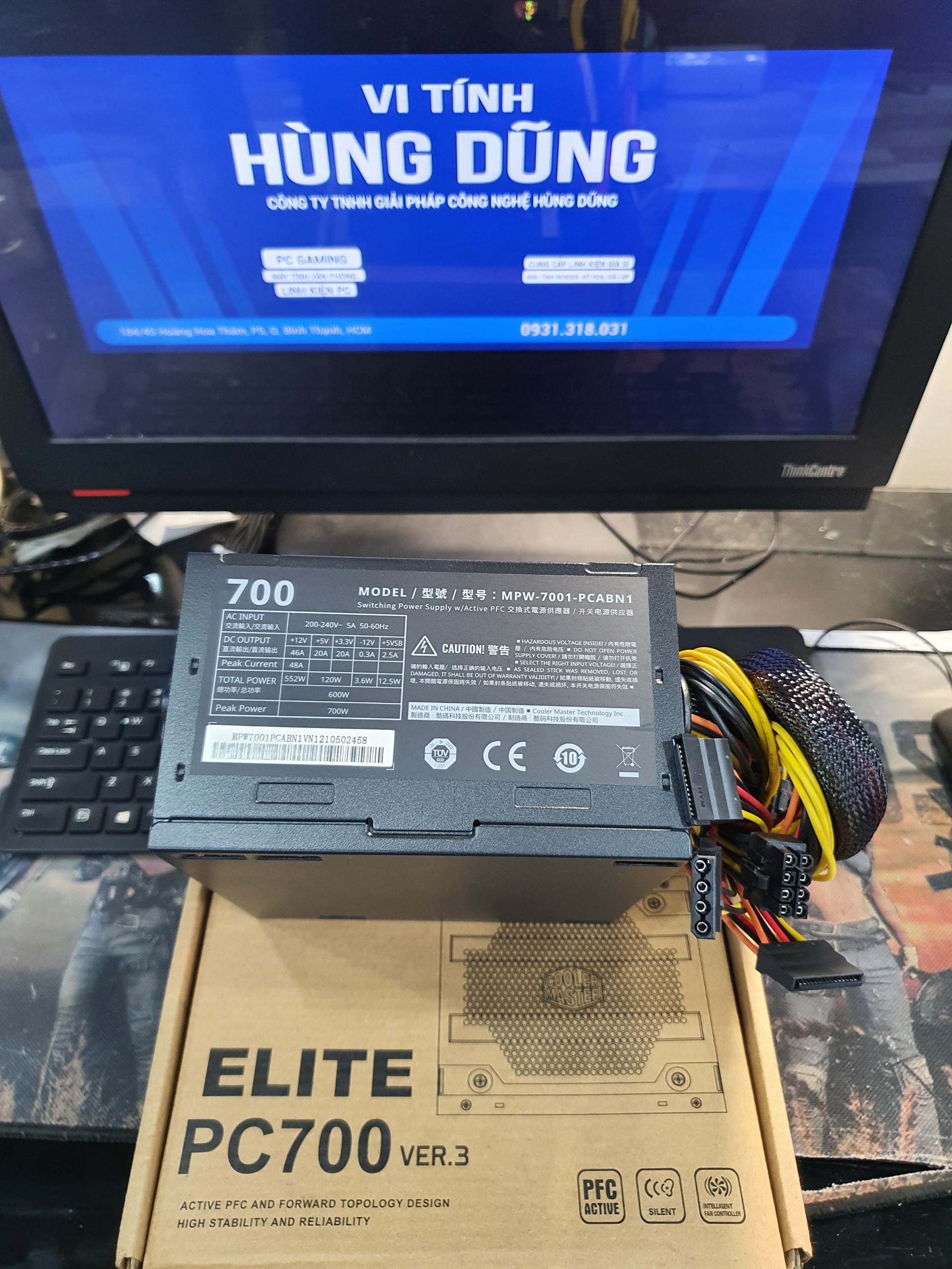Nguồn 500W, 600W, 700W new, PSU color master,....