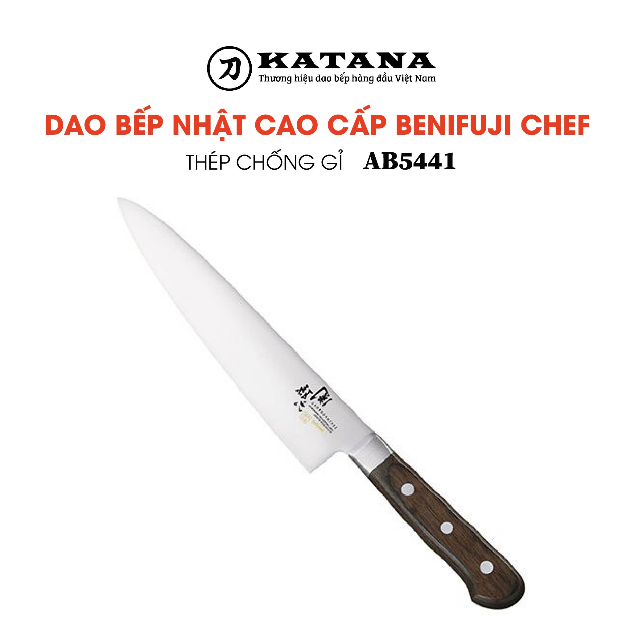Dao bếp Nhật cao cấp KAI Benifuji Chef AB5441 21cm - dao thái đa năng thép không gỉ - dao Nhật chính hãng thái thịt bò cực mượt - dao Kai Nhật