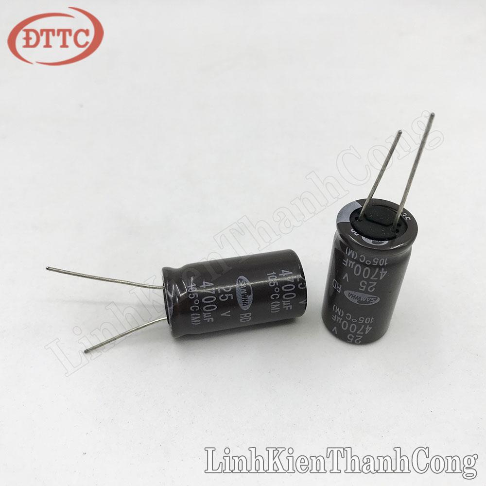 Tụ SAMWHA 4700uF 25V (16x30mm)
