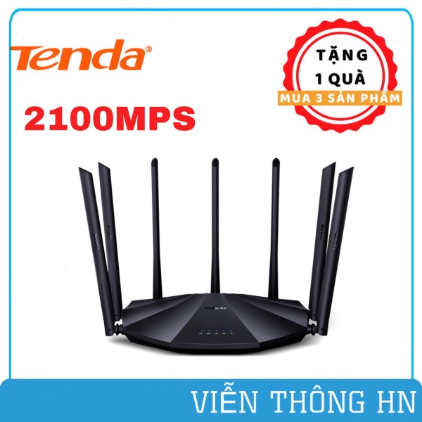 Bảng giá Thiết bị phát Wifi chuẩn AC 2100Mbps Tenda AC23 - model wifi 7 râu - bộ phát sóng kích sóng nối sóng khuếch đại wifi xuyên tường moden wifi - vienthonghn Phong Vũ