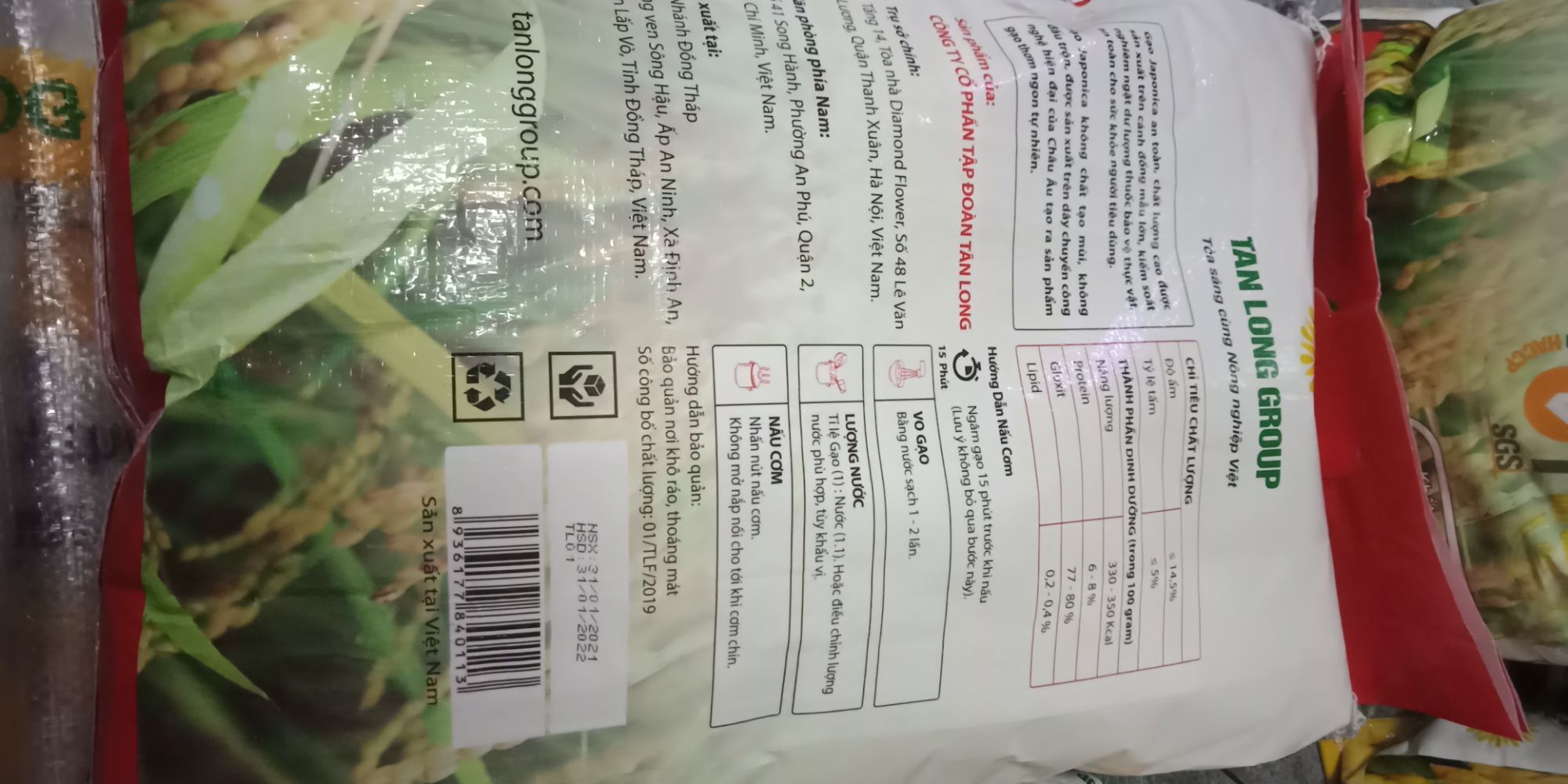 10Kg Gạo Nhật Japonica Dẻo và Mềm Cơm.