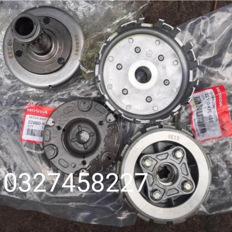 Bộ nhông nồi côn, ly hợp xe wave thái 110 ,future 1 zin honda thái