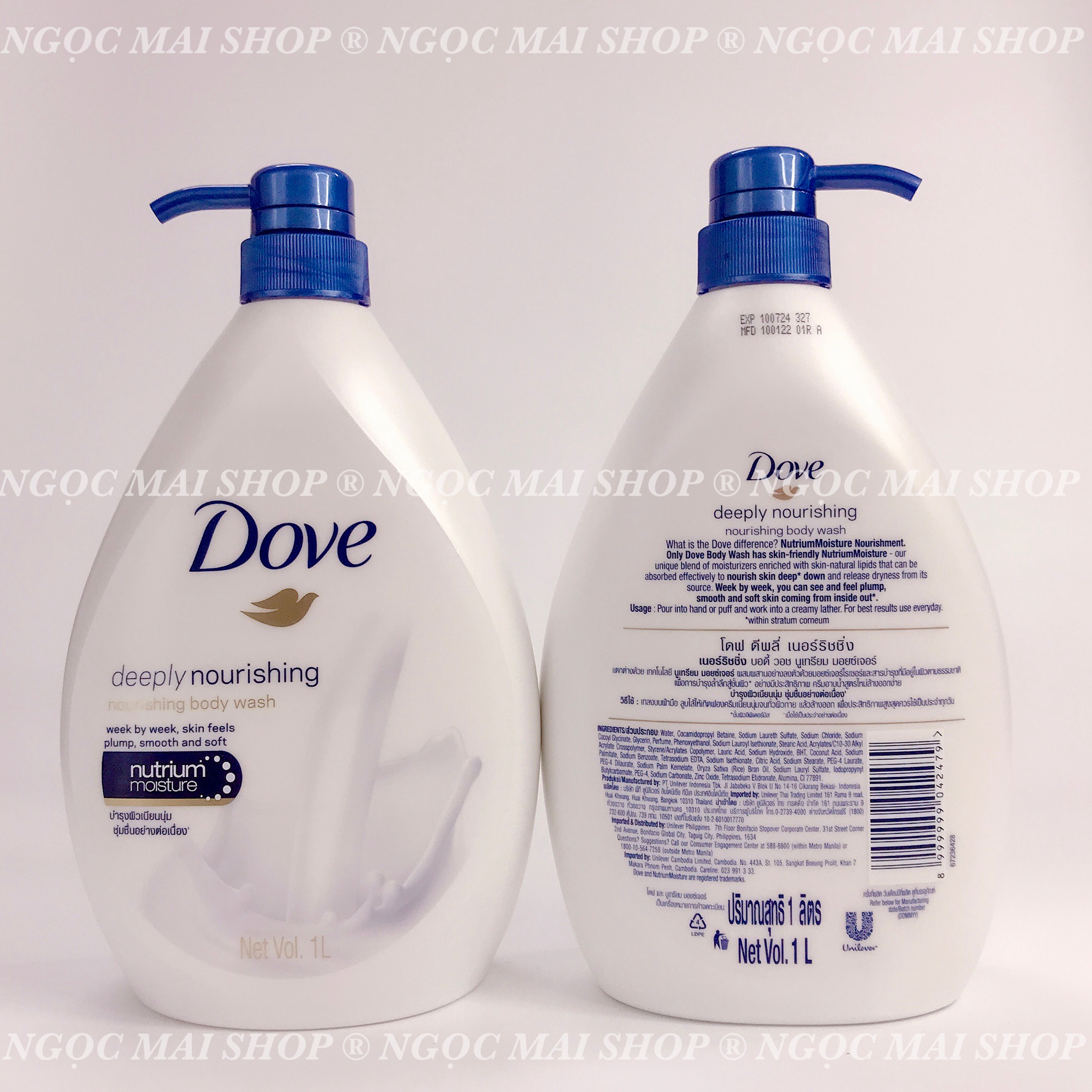 [HCM]Sữa Tắm Dove Mềm Mịn Da Thái Lan 1000ml