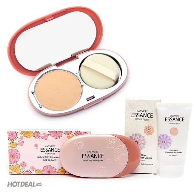 [S-A-L-E] PHẤN NỀN TRANG ĐIỂM ESSANCE SIÊU MỊN CHO LÀN DA TƯƠI SÁNG MỊN MÀNG TỰ NHIÊN