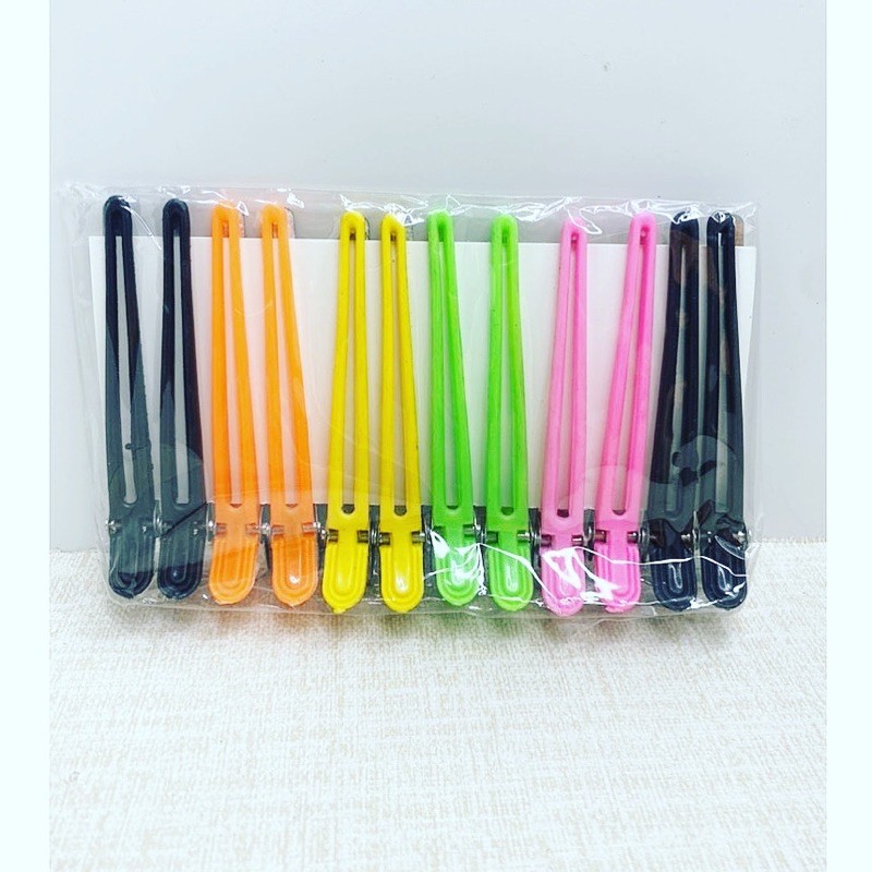 Bộ 6 Món Kẹp Mỏ Vịt Cho Thợ Cắt Tóc Kẹp Tóc Làm Tóc Dụng Cụ Salon