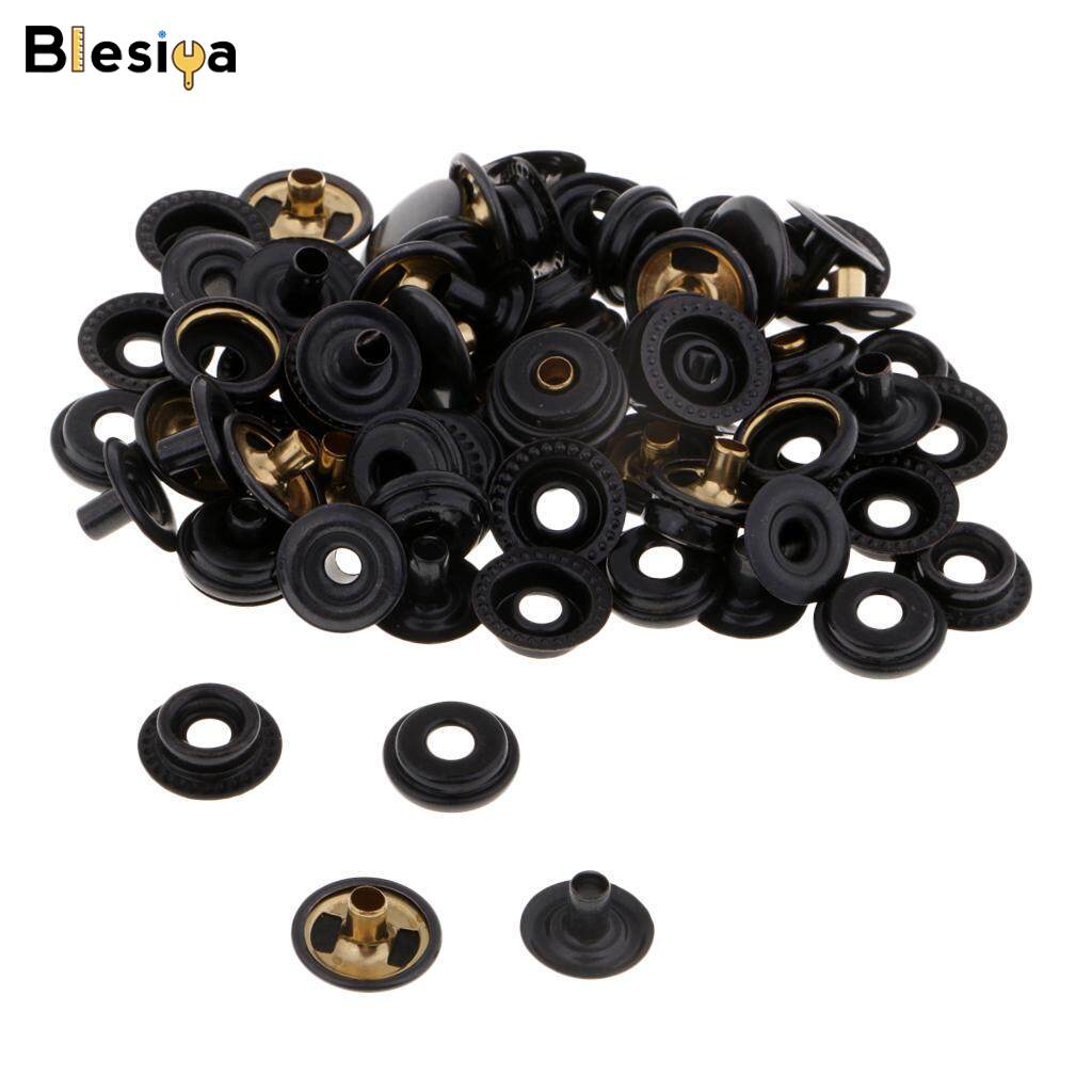 Blesiya 20 Sets Copper Poppers Snap Fasteners Press Stud Fastener for Leather Craft 20mm
