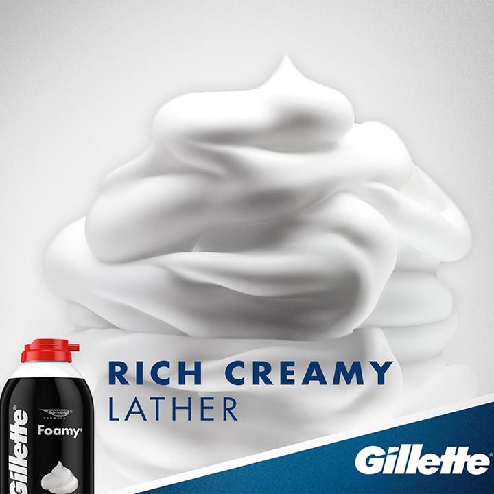 Bọt Cạo Râu Gillette Foamy Regular Originale 311g