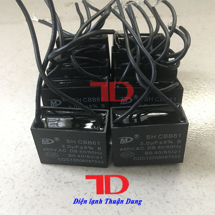 Combo 10 tụ quạt dây 3.0uF, CAPA QUẠT 3.0