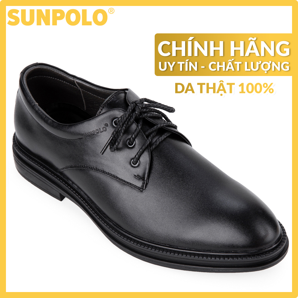 Giày Nam Da Thật Công Sở SUNPOLO SPH296 (Đen, Nâu)