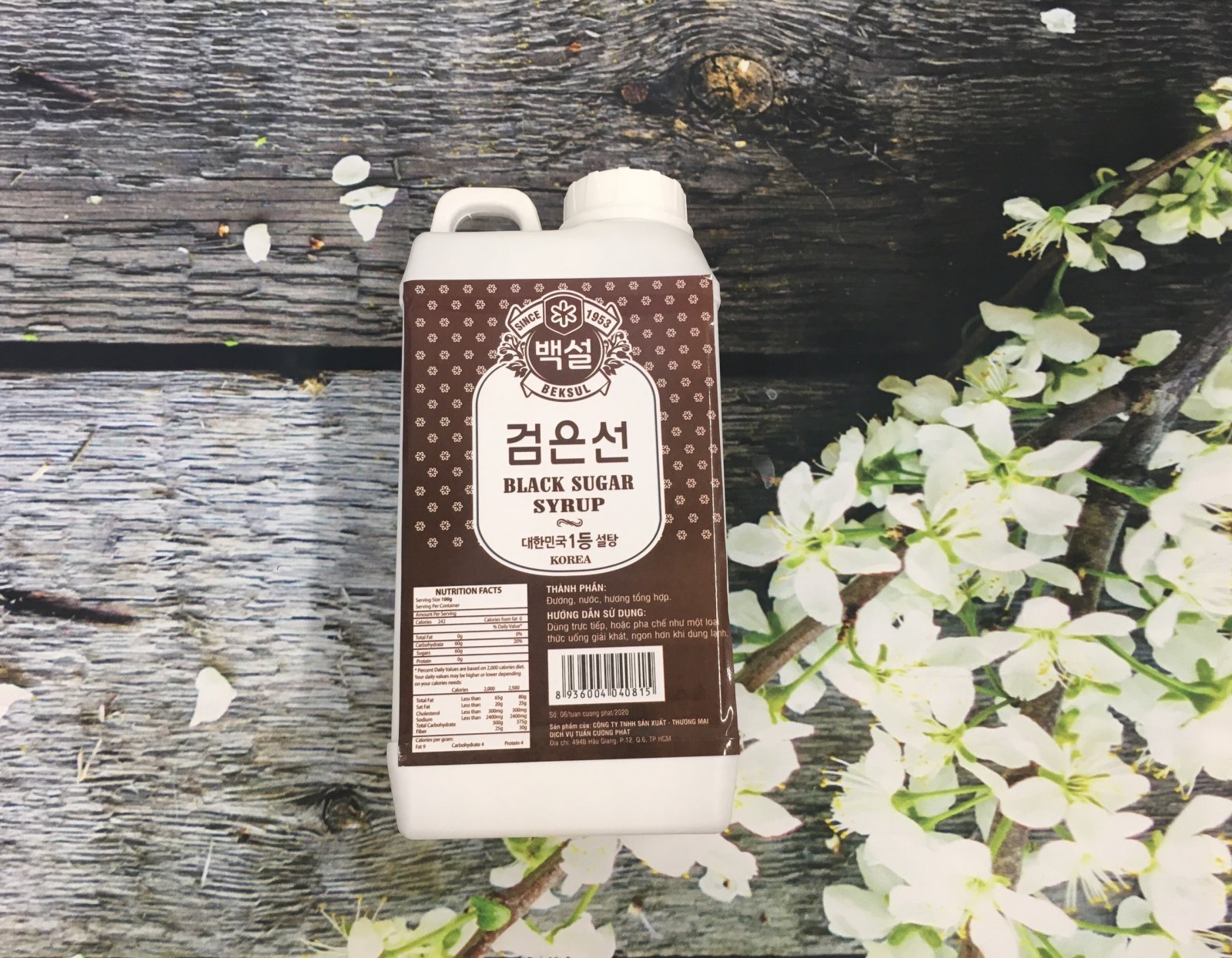 Syrup đường nâu hàn quốc 1l