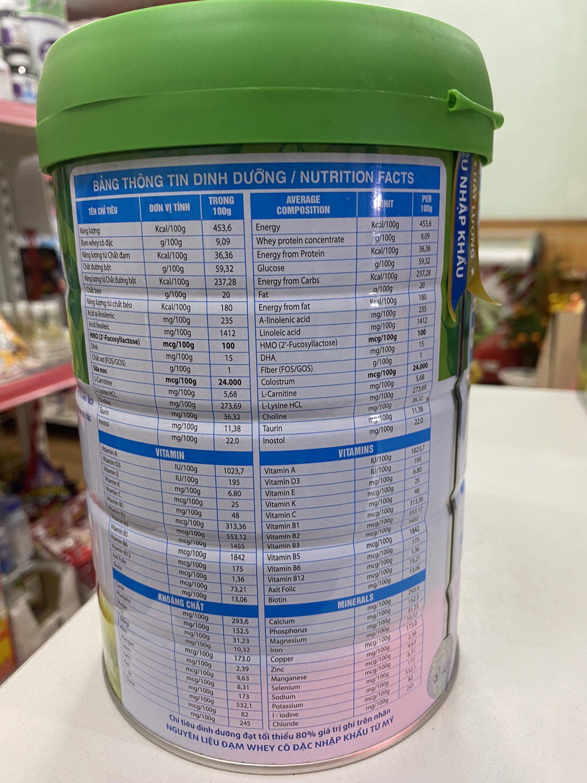 Sữa Green Bio Infant 900g