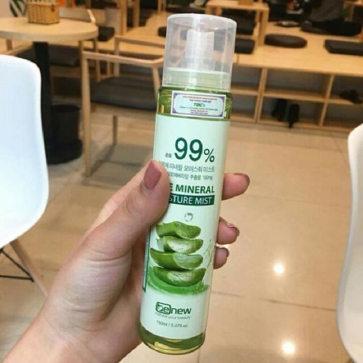 Xịt khoáng cho da khô, mụn Lô hội (150ml)