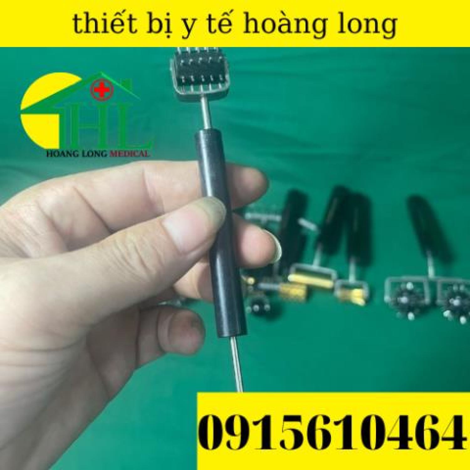 [Hàng Chính Hãng Diện Chẩn Bùi Quốc Châu] Cây Lăn Đinh Dò Huyệt 2 Đầu - Dụng Cụ Diện Chẩn