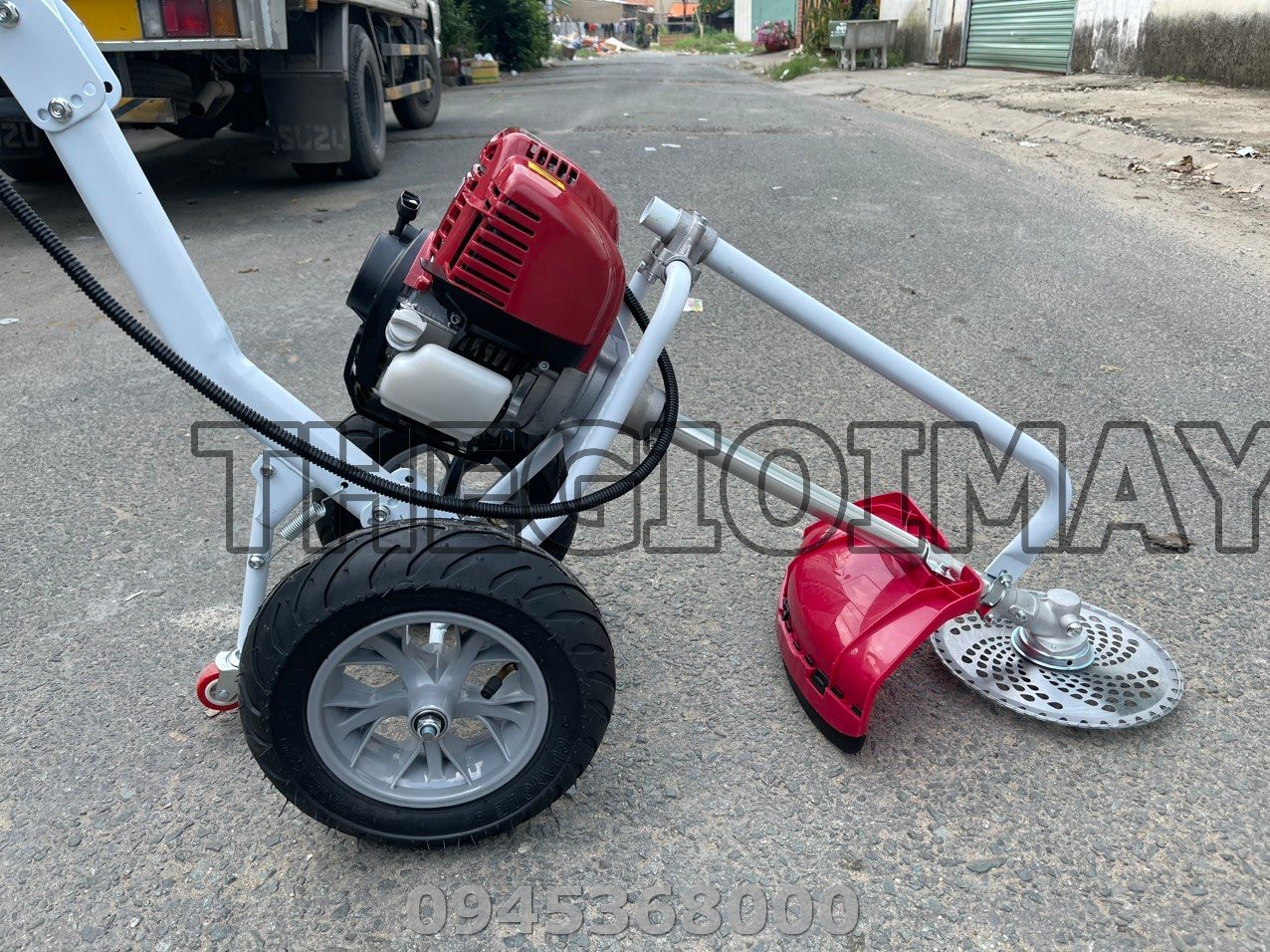 Máy cắt cỏ đẩy tay chữ Y (động cơ 4 thì honda GX35 Trung Quốc)