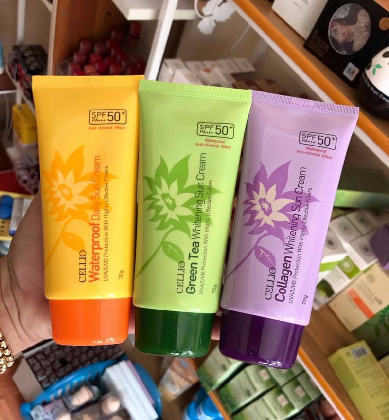 Kem chống nắng cellio spf50 pa+++