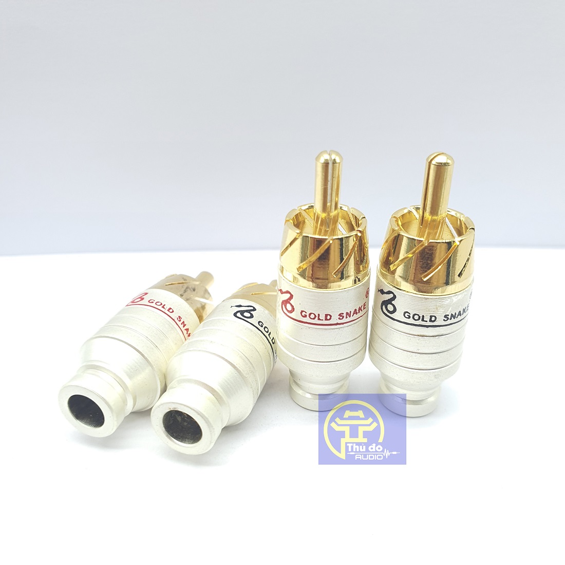 8 cái Jack AV Gold Snake | Jack RCA| Jack Hoa Sen | Jack Bông Sen