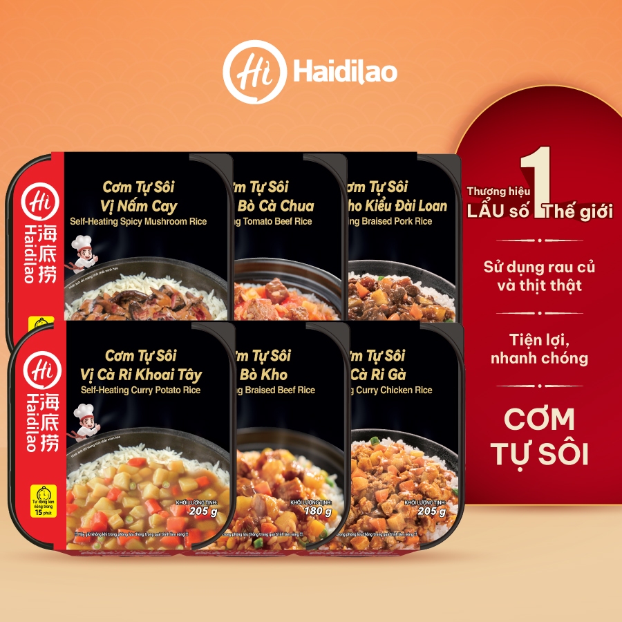 [HCM]Cơm tự sôi - Cơm ăn liền - đầy đủ vị