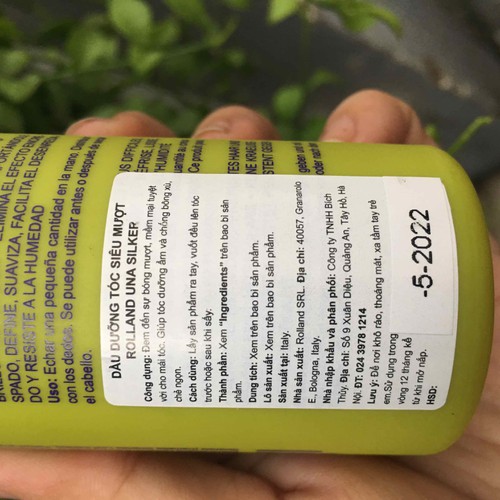 Dầu dưỡng bóng siêu mượt Una Silker Rolland 150ml