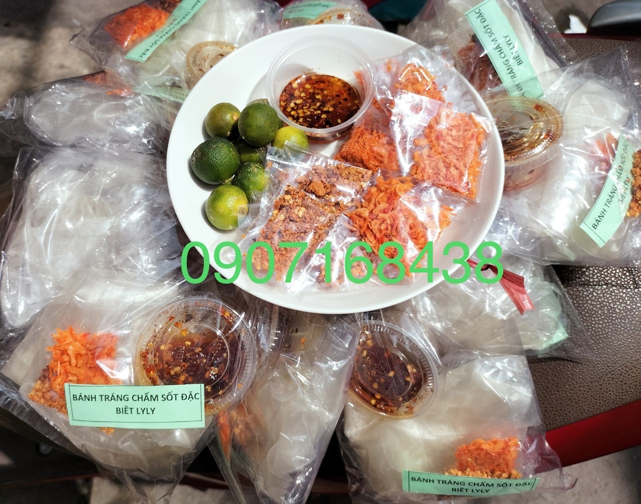 [NGON CHUẨN VỊ] COMBO 10 BỊCH BÁNH TRÁNG CHẤM SỐT ĐẶC BIỆT LYLY