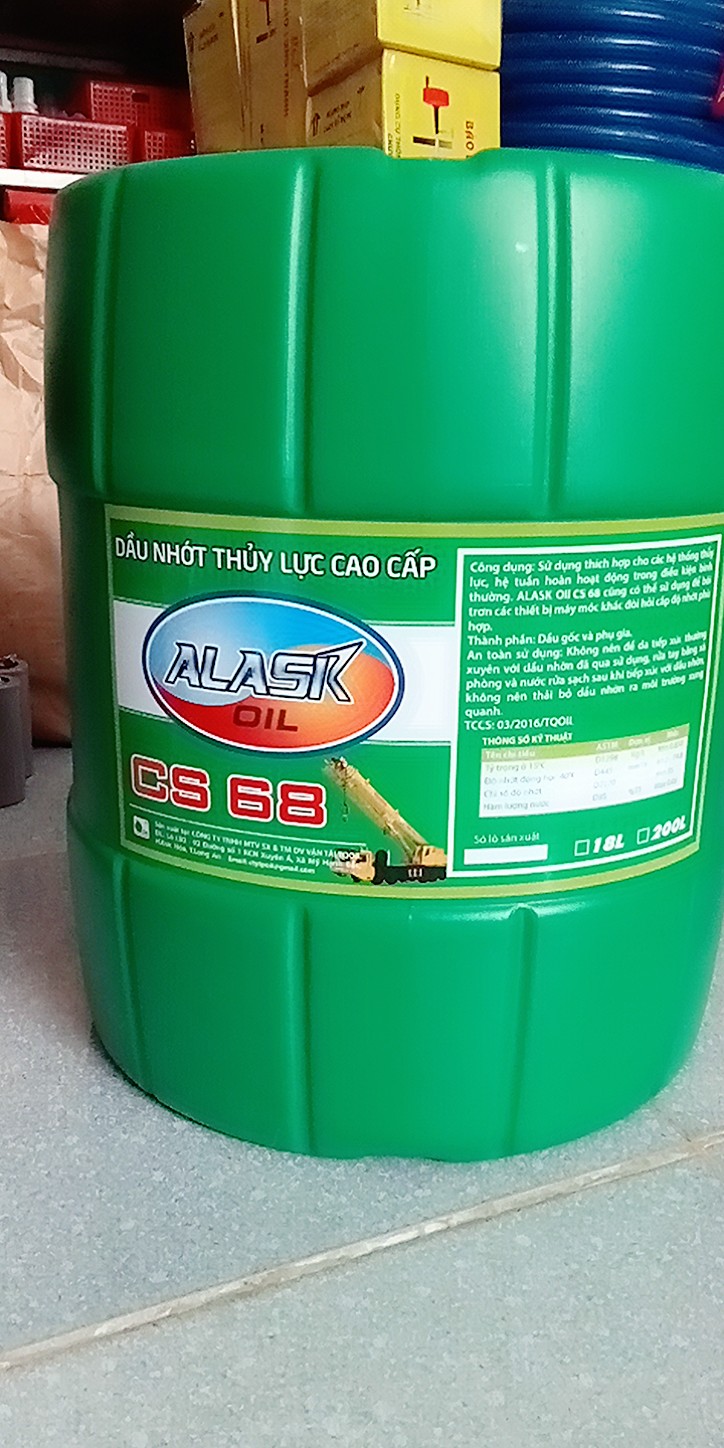Nhớt cs 68 18 lít nhớt thủy lực 10 cao cấp chính hãng