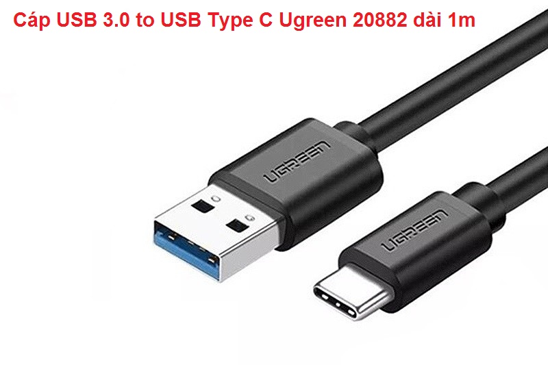Cáp usb 3.0 to usb type c ugreen 20882 dài 1m