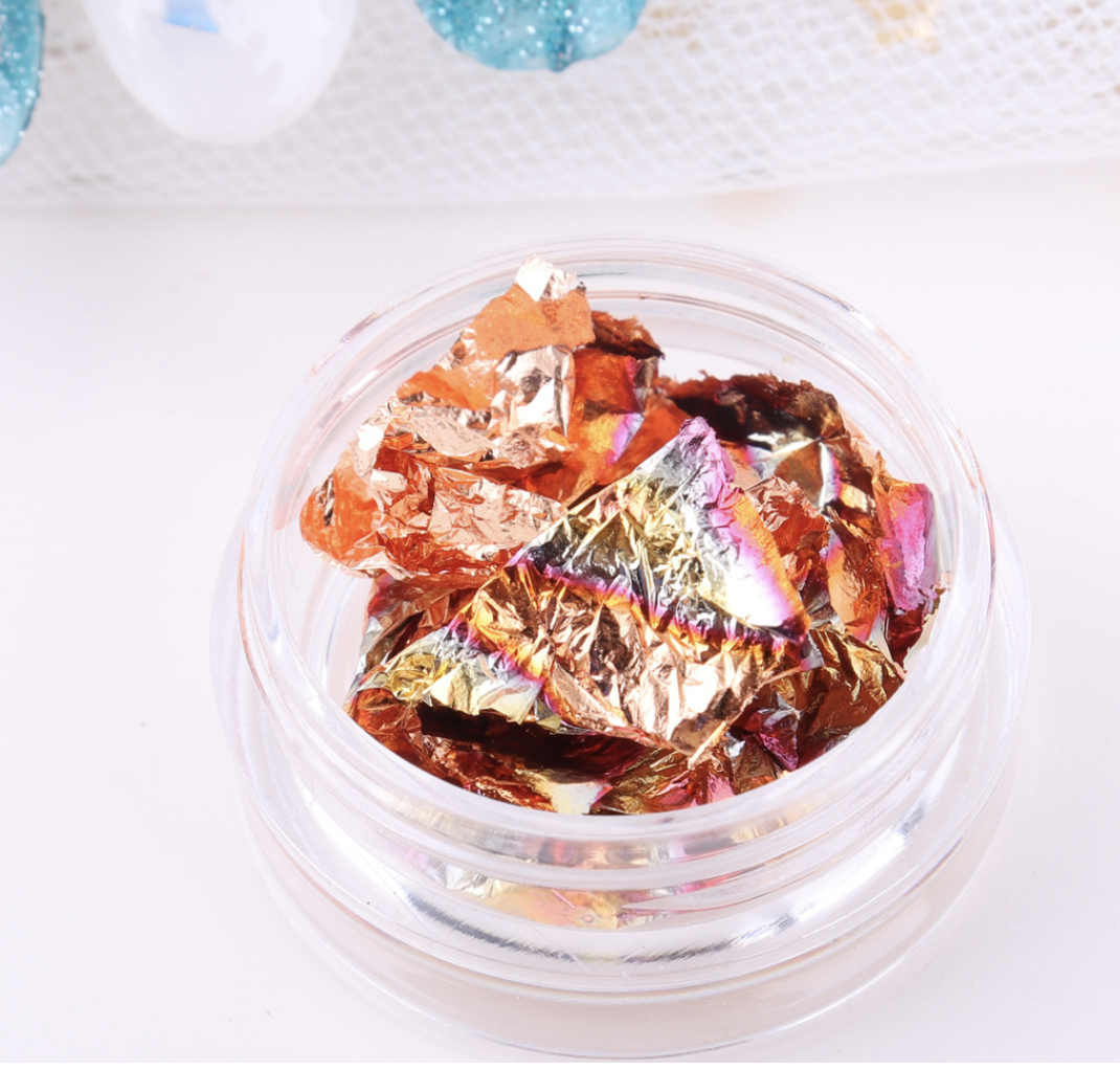 Set Giấy Bạc 12 Hũ Nhỏ Trang Trí Móng Siêp Đẹp