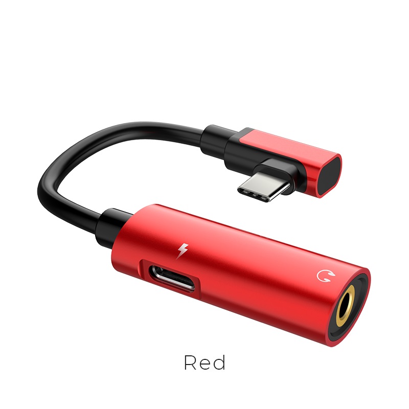 [HCM]Cáp chuyển đổi Hoco LS19 từ USB Type-C sang USB Type-C + Audio 3.5mm