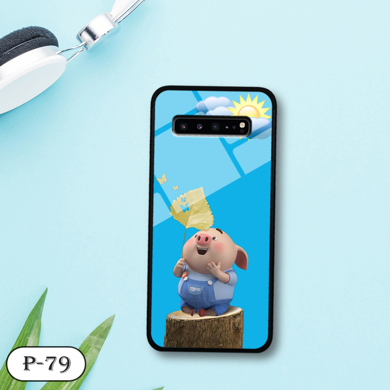 Ốp lưng kính 3D cute Samsung S10 5G
