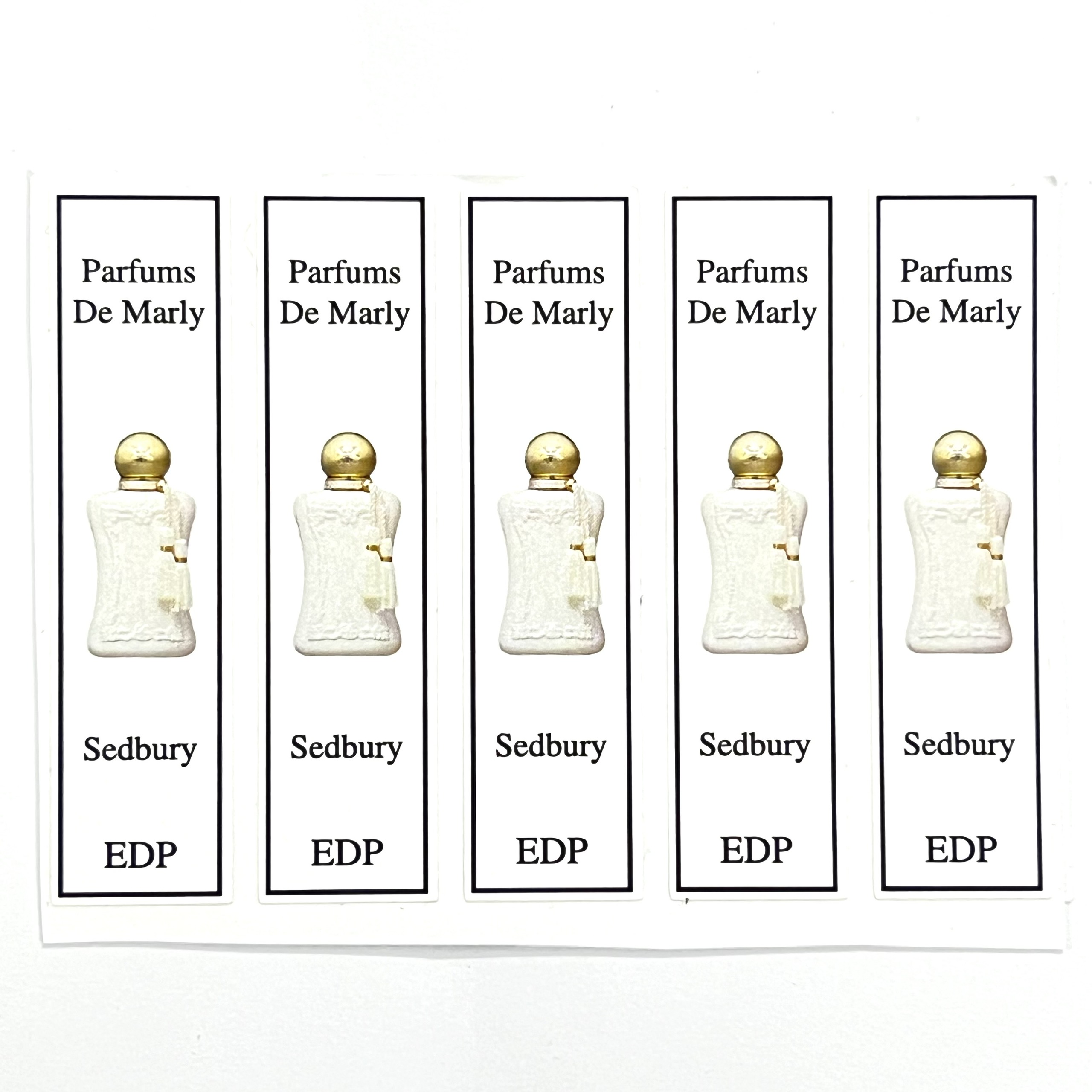 [HCMC] combo 10 PCs Parfums de Marly perfume bottle sticker for full series dropper bottle