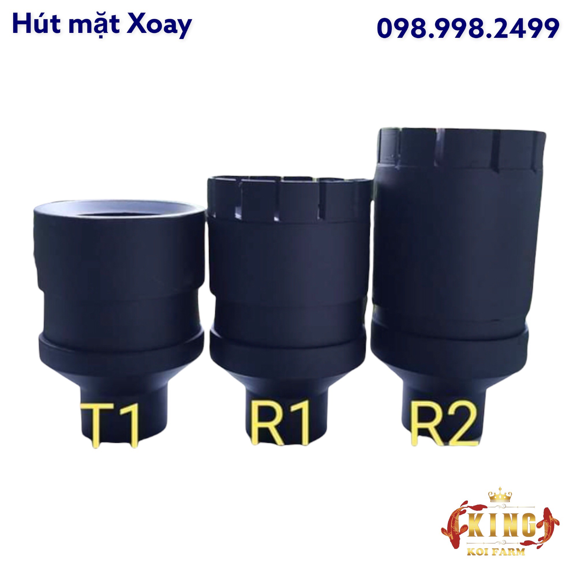 Hút mặt hồ cá Koi kẽ rãnh,xoay 360