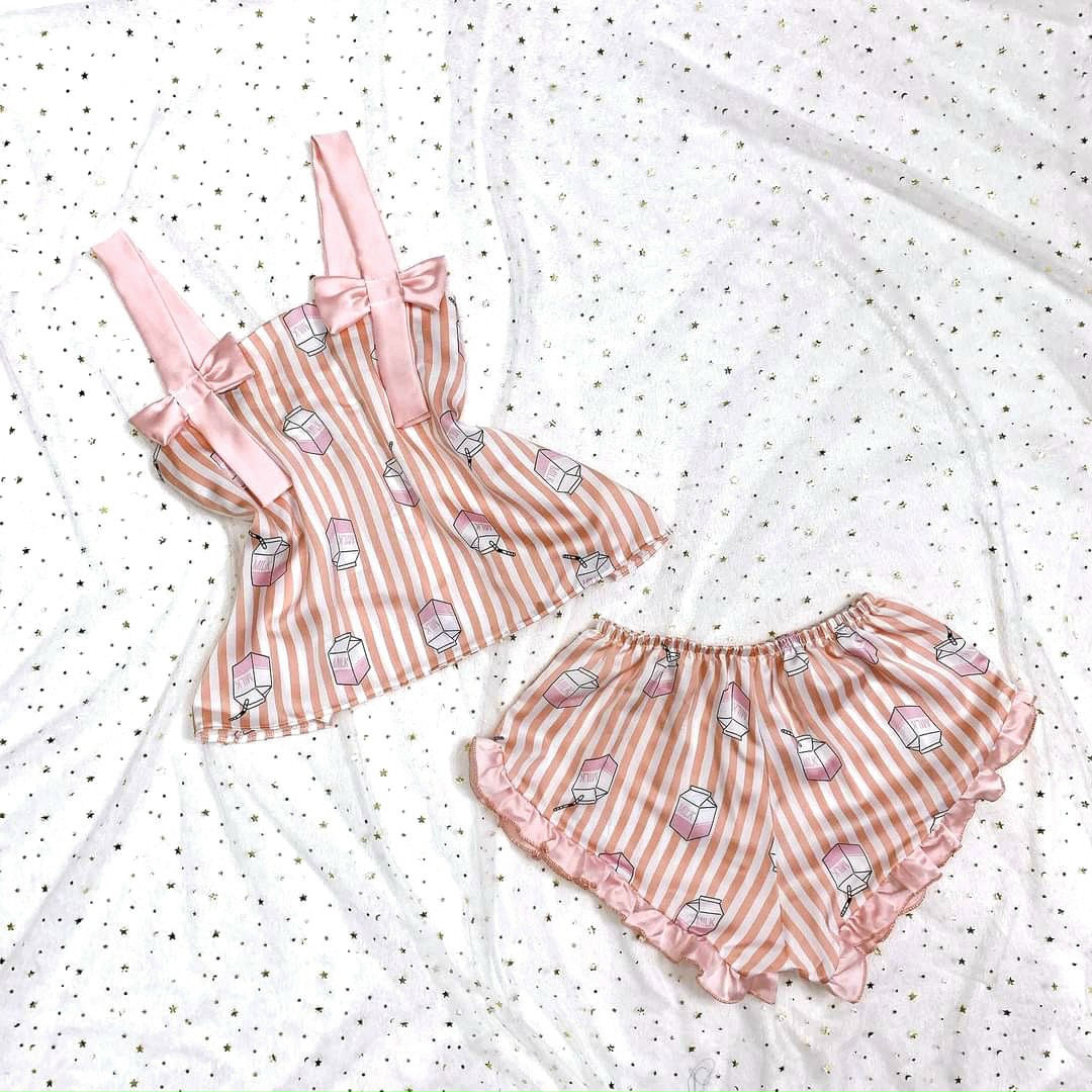 Đồ bộ nữ mặc nhà lụa satin cao cấp D'LYDIA DN03