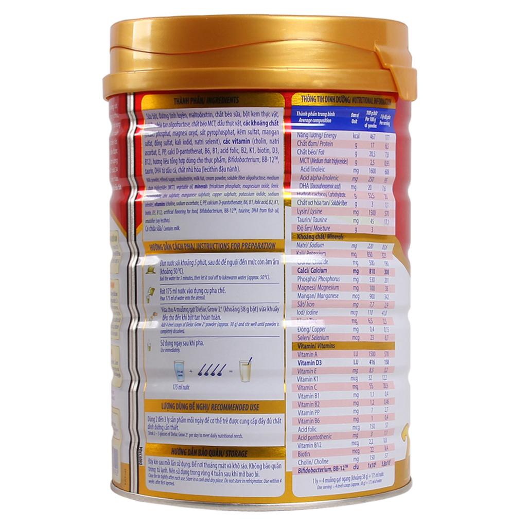 SỮA BỘT DIELAC GROW 2+ 900G