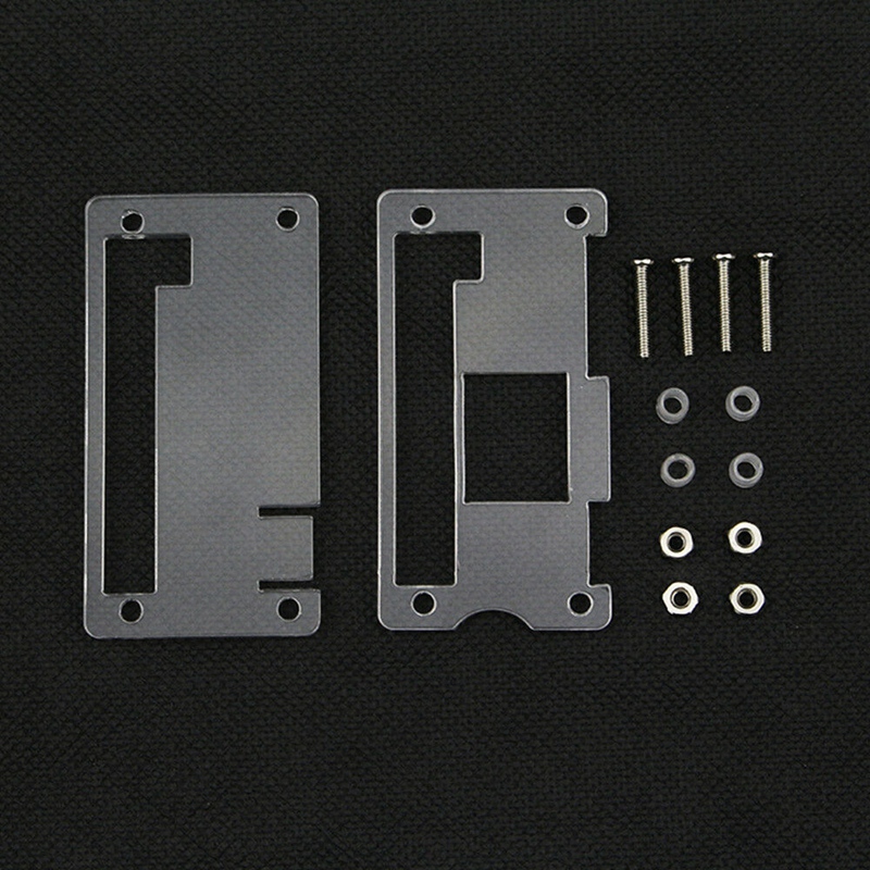 Acrylic Case 4 in 1 Kit for Raspberry Pi Zero W and Pi Zero with Heat Sink