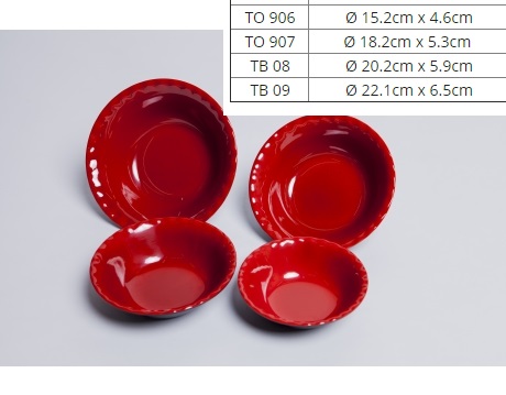Tô Nhựa Bèo 2 Lớp Đỏ Đen Cao Cấp