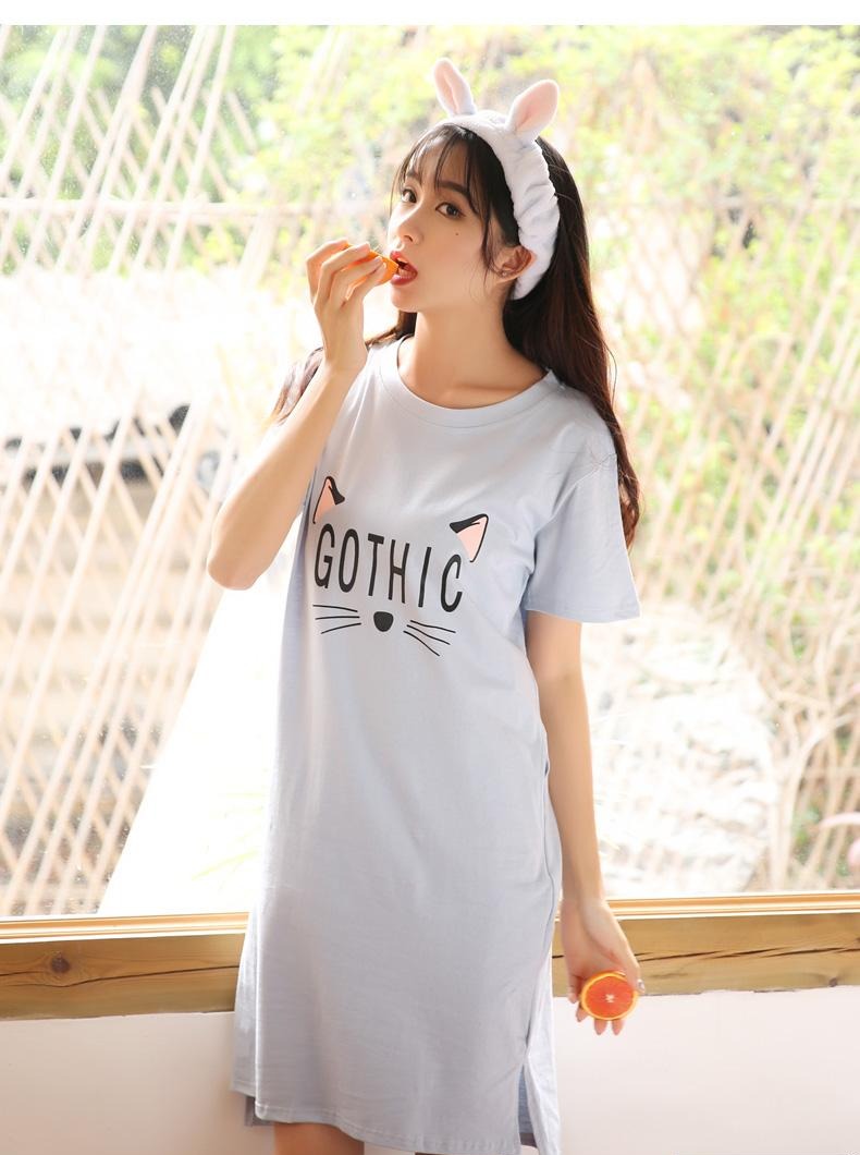 [HCM]ĐẦM SUÔNG IN HÌNH MÈO GOTHIC DỄ THƯƠNG