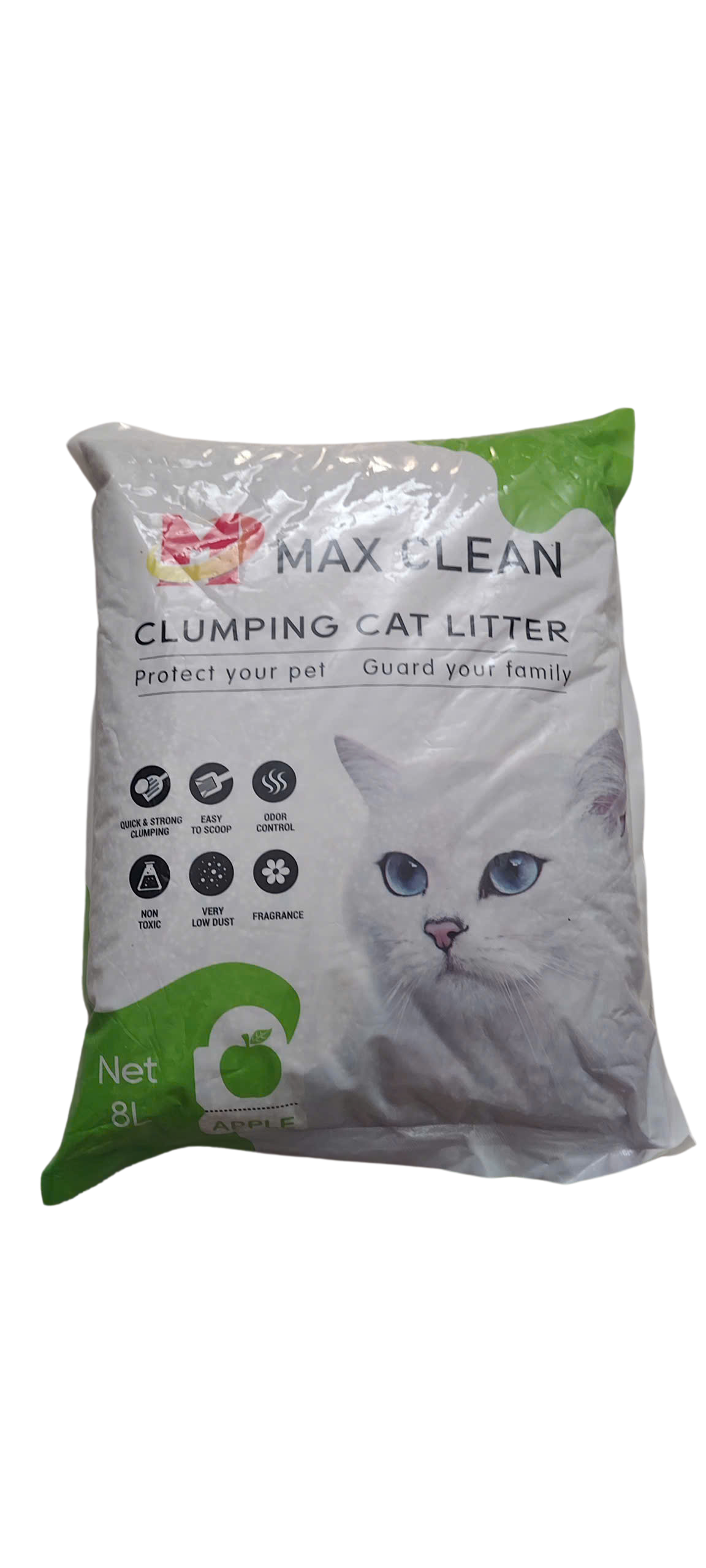 Cát vệ sinh cho mèo, Cát đất sét Max Clean – 4kg (8L), vón cục tốt, khử mùi hiệu quả, tiết kiệm