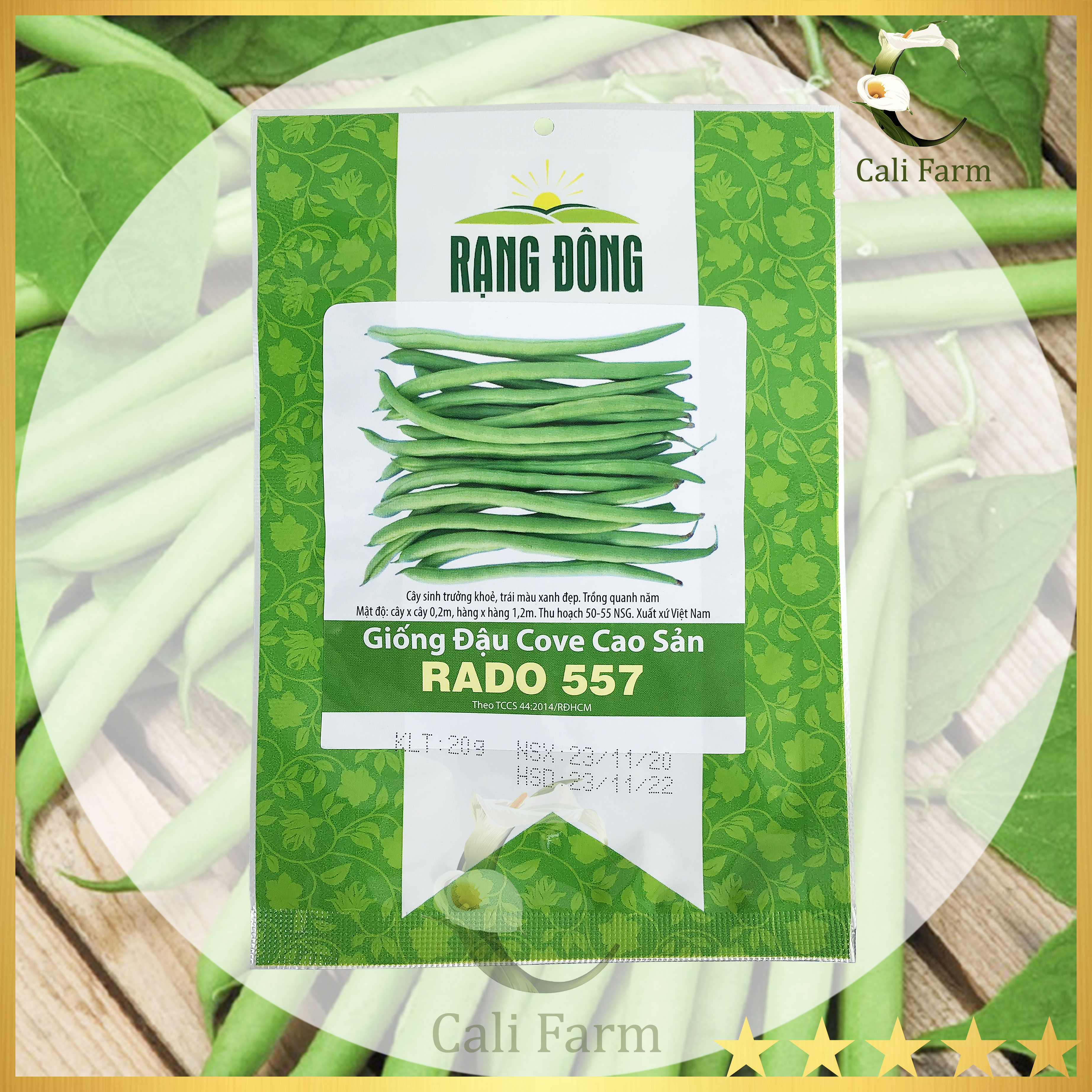 Hạt Giống Đậu Cove Cao Sản Rado 557 (20gr)
