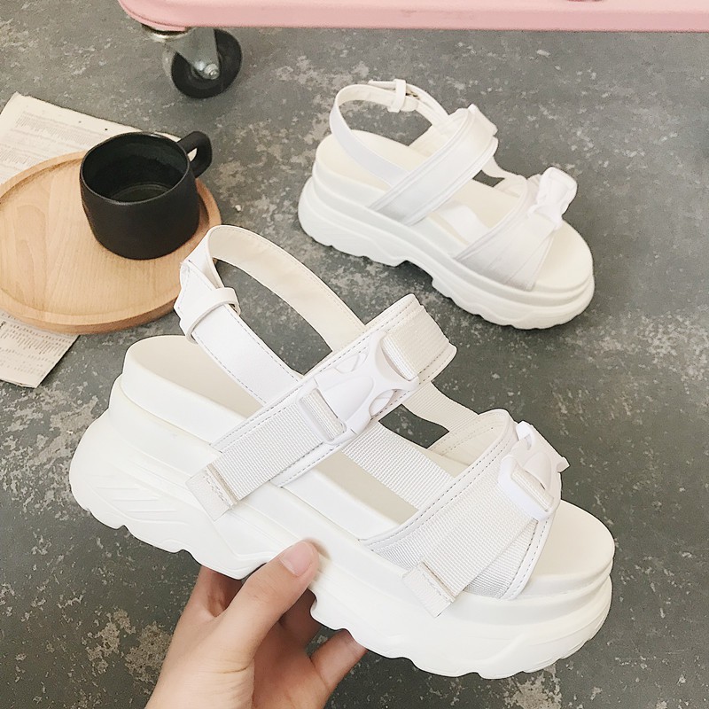 [Lấy mã giảm thêm 30%]Sandal Ulzzang Đế Cao 7Cm (ẢNh ThậT Ở CuốI)